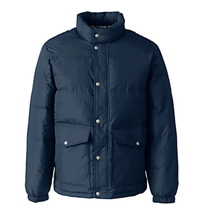 Men’s Padded Jacket — Navy — Navy, front view