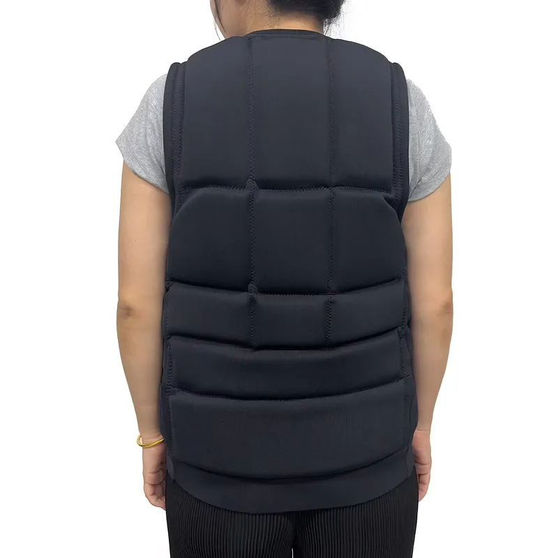 Men's Padded Puffer Vest — 1 Colourway — Navy, back view
