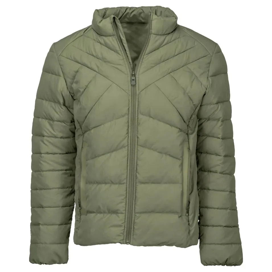 Men’s Puffer Jacket — Army Green — Army Green, front view
