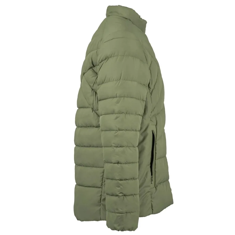 Men’s Puffer Jacket — Army Green — Army Green, side view, right