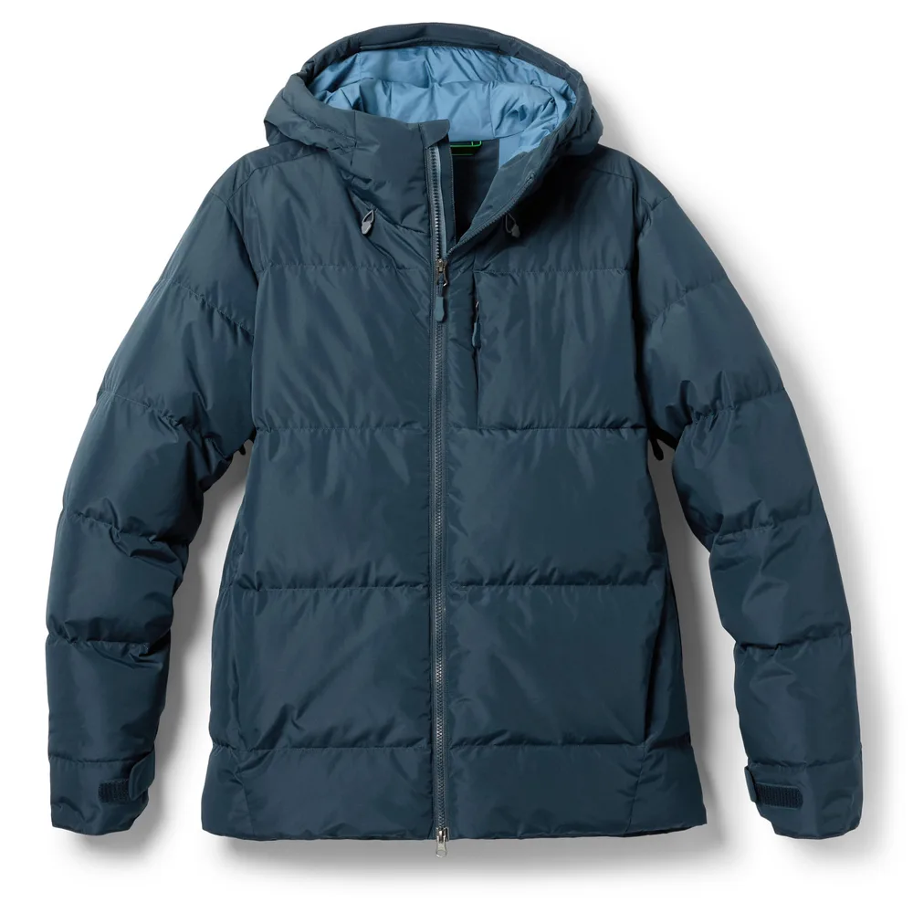 Men’s Puffer Jacket — Navy & Black — Navy, front view