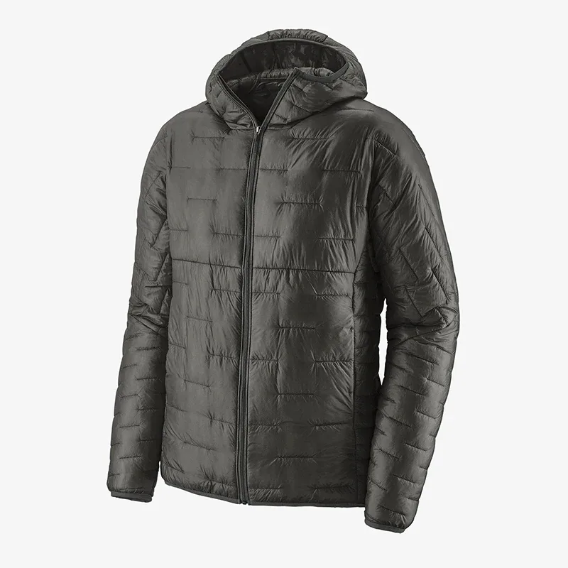 Men's Lightweight Quilted Down Jacket — 4 Colourways — Grey, front view