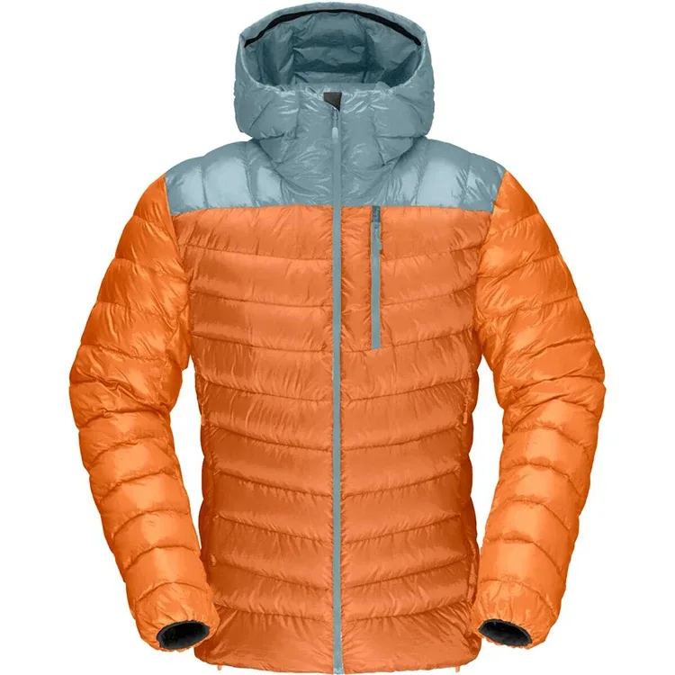 Men's Quilted Puffer Jacket — 2 Colourways — Golden, front view