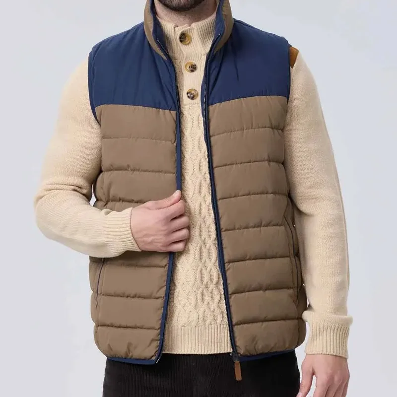 Men's Quilted Puffer Vest — 2 Colourways