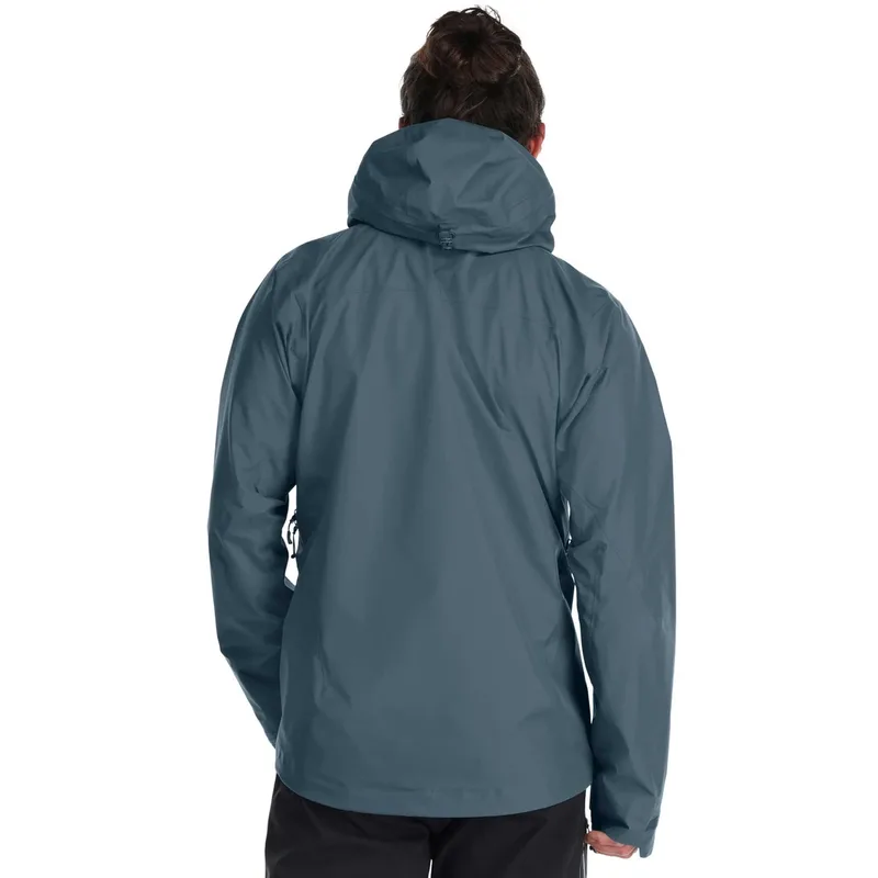 Men's Ski Hardshell Jacket — 3 Colourways — Dark Gray, worn back view