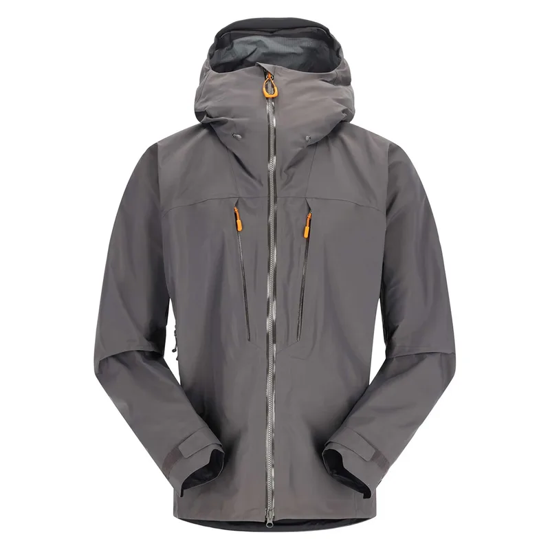 Men's Ski Hardshell Jacket — 3 Colourways — Silver, front view