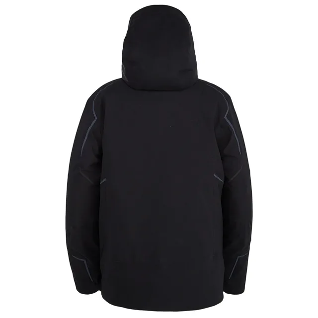 Men's Ski Jacket — 5 Colourways — Black, back view