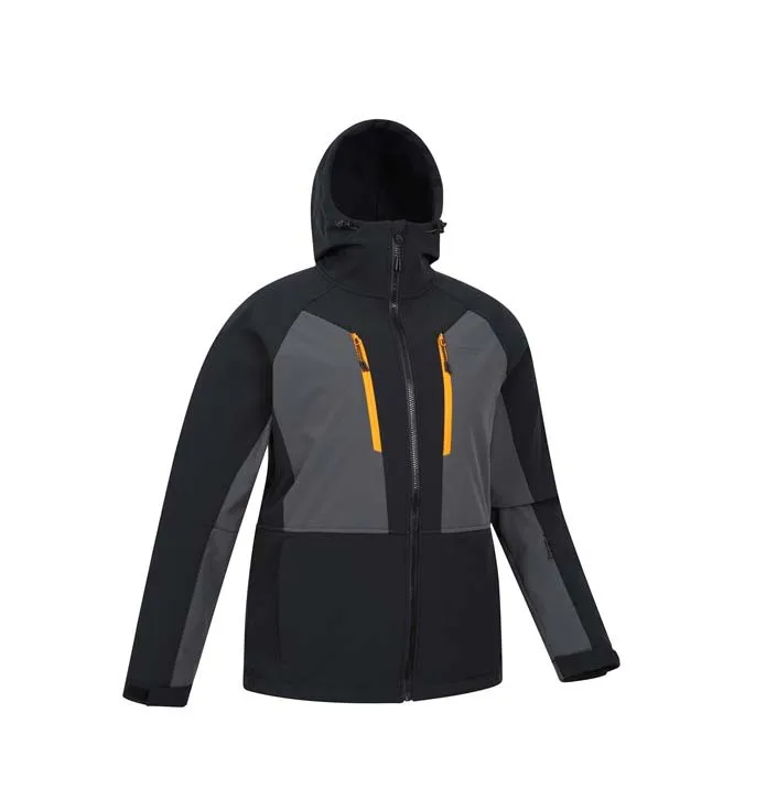 Men's Ski Jacket — Black / Grey — Black / Grey — front view, angled