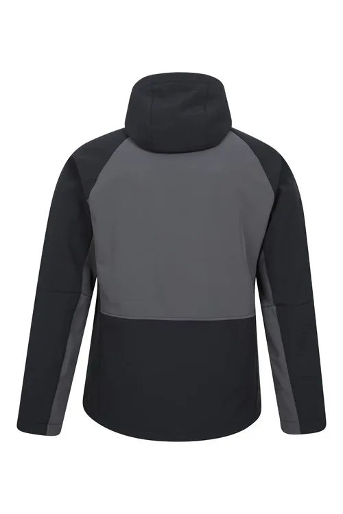 Men's Ski Jacket — Black / Grey — Black / Grey — back view