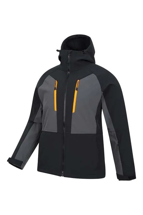 Men's Ski Jacket — Black / Grey — Black / Grey — side view