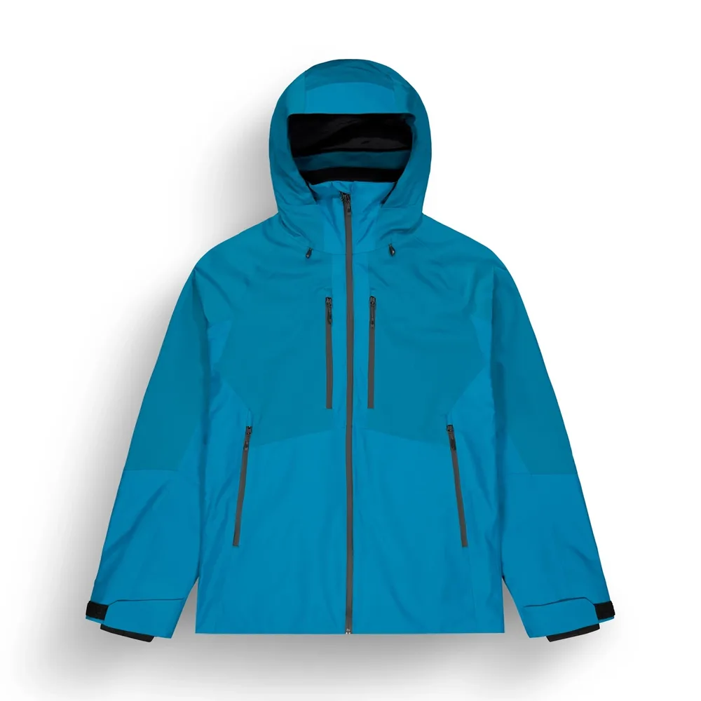 Men's Ski Jacket — Blue — Blue, front view