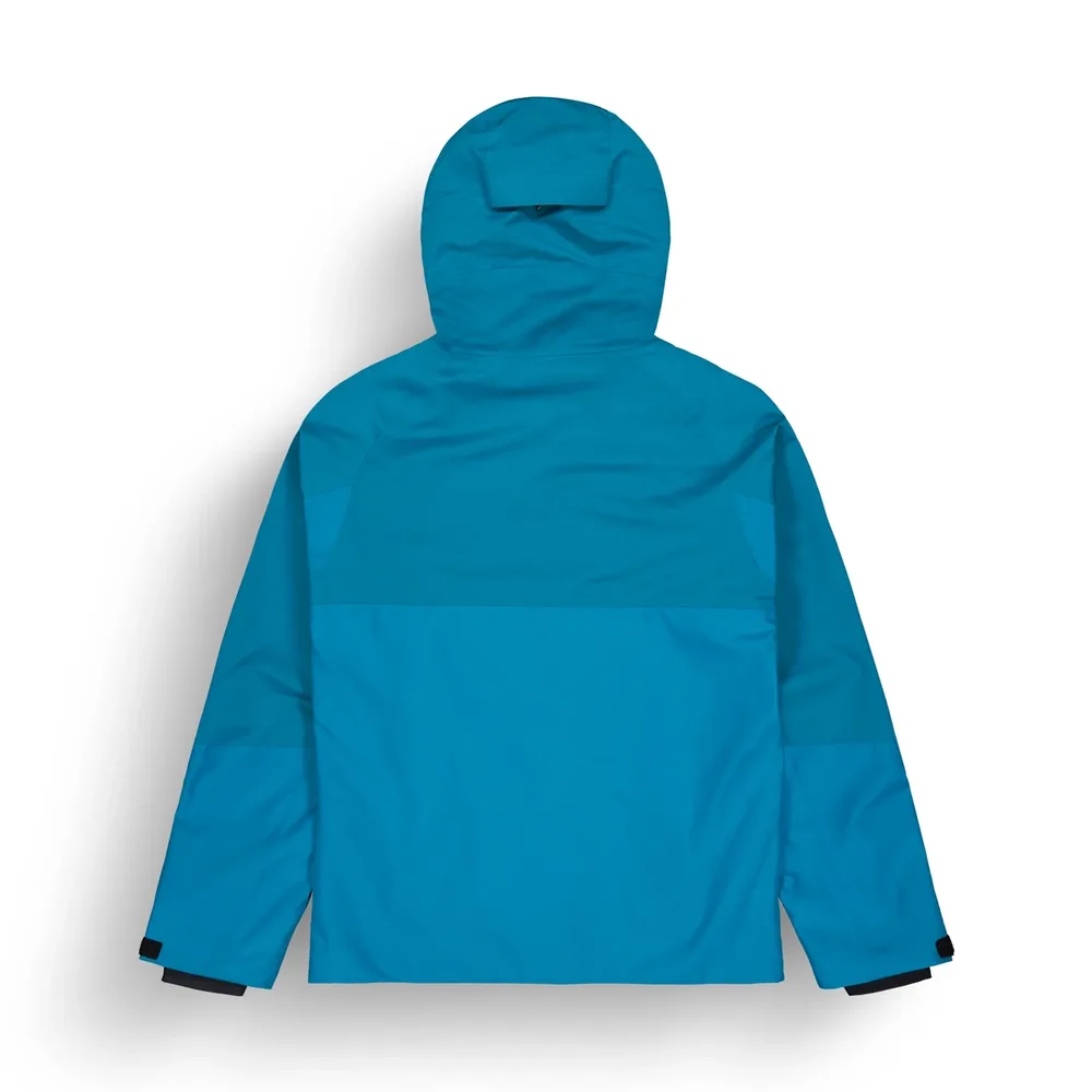 Men's Ski Jacket — Blue — Blue, back view