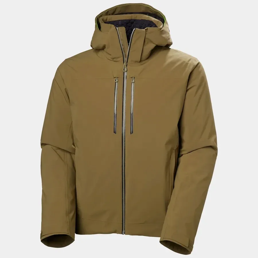 Men's Ski Jacket — Brown — Brown, front view