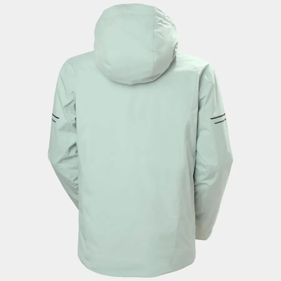 Men's Ski Jacket — Green Mist — Green Mist — back view