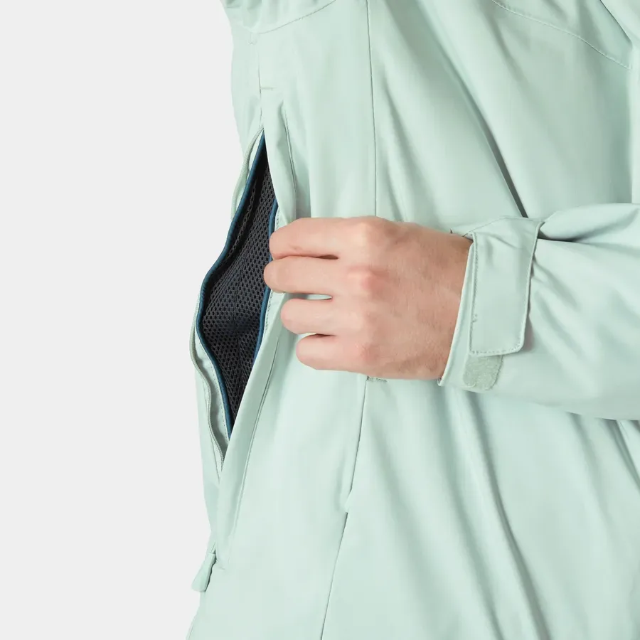 Men's Ski Jacket — Green Mist — Green Mist — side pocket detail