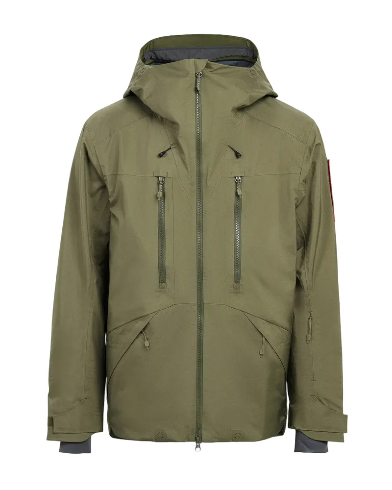 Men's Ski Jacket — 5 Colourways — Olive, front view