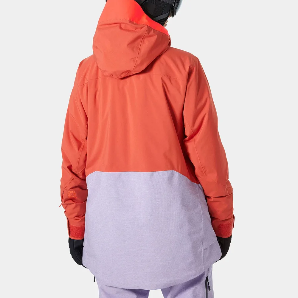 Men's Ski Jacket — Red — Red, worn back view