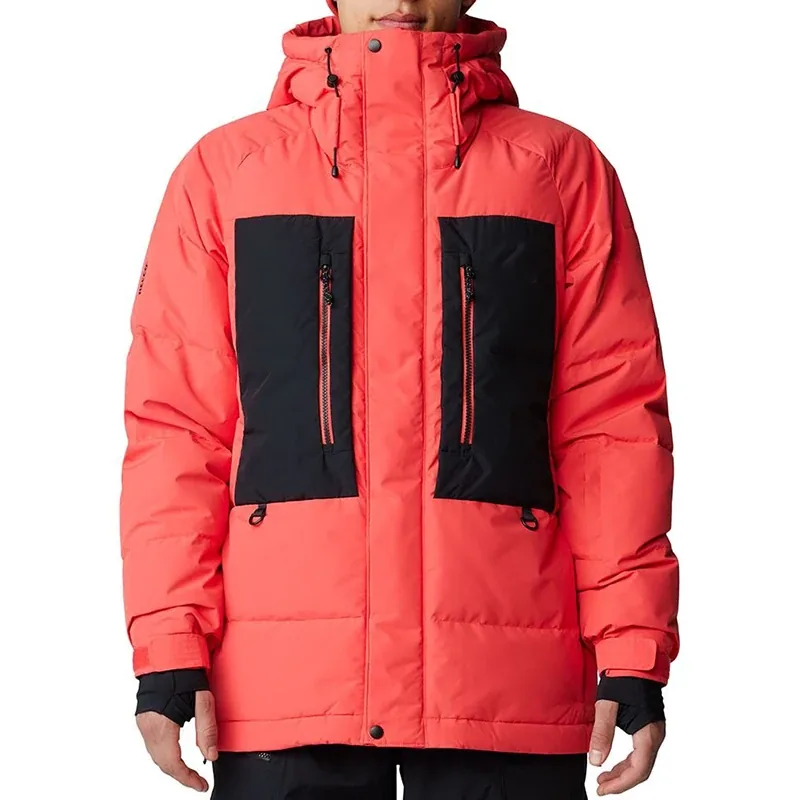 Men's Ski Jacket — Red & Black — Red & Black, front view