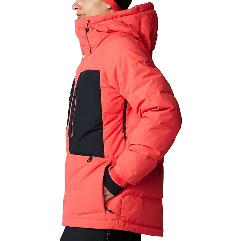 Men's Ski Jacket — Red & Black — Red & Black, side view