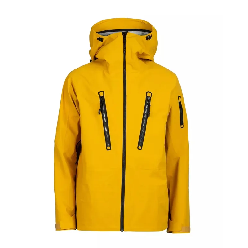 Men's Ski Shell Jacket — Yellow, front view