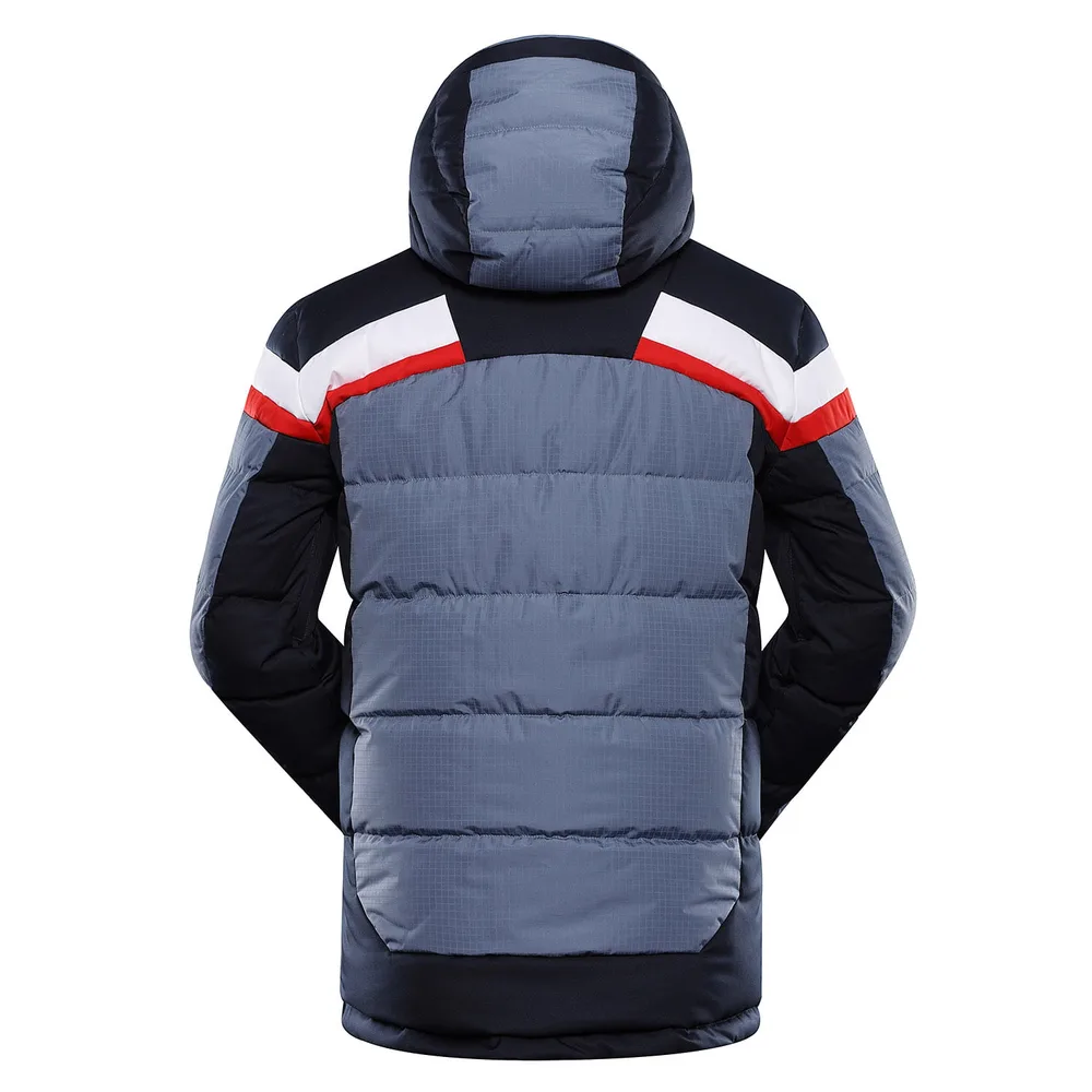 Men's Snowboard Jacket — Slate Blue — Slate Blue — back view