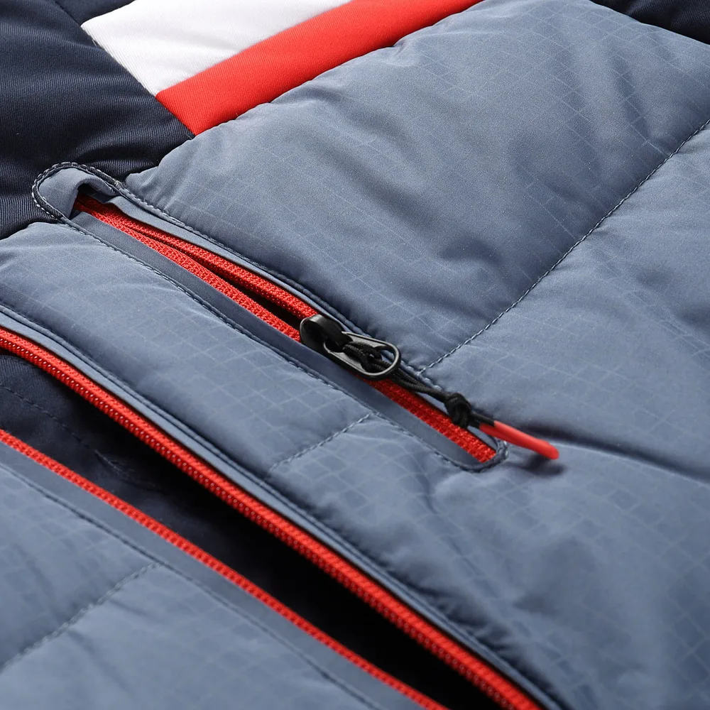 Men's Snowboard Jacket — Slate Blue — Slate Blue — chest pocket detail