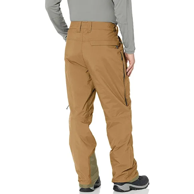 Men’s Snowboard Pants — Tan — Tan, worn back view
