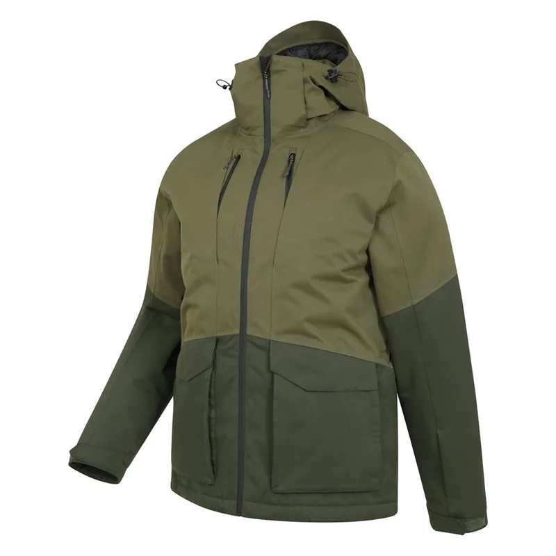 Men's Snowboard Shell Jacket — 3 Colourways — Khaki, side view