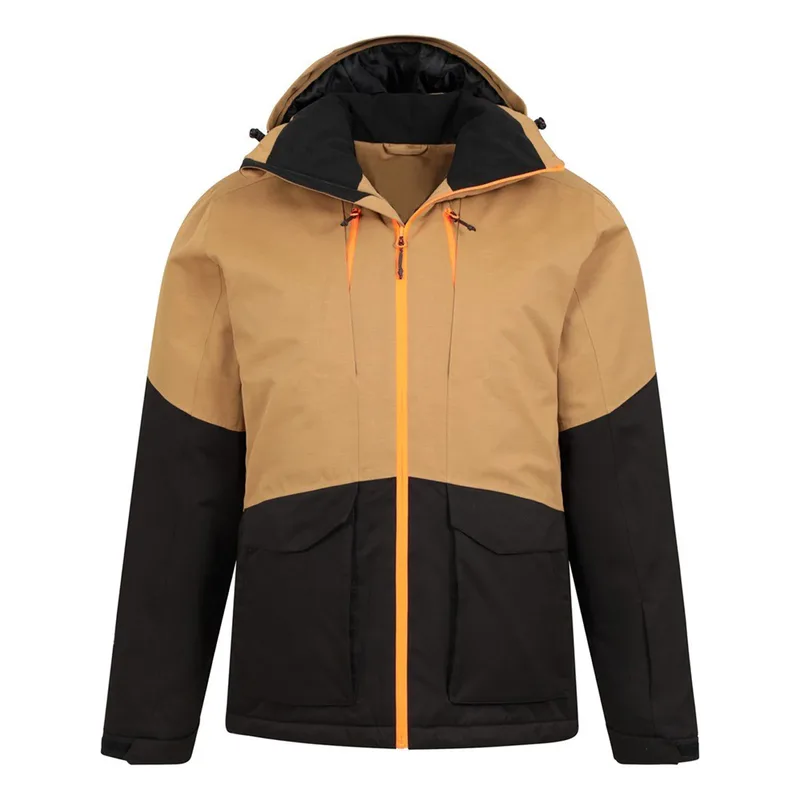 Men's Snowboard Shell Jacket — 3 Colourways — Tan, front view