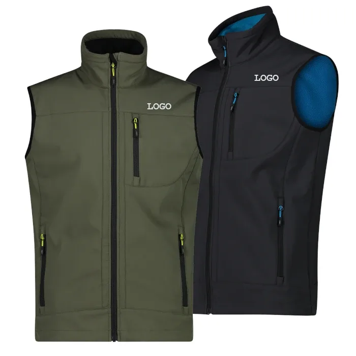 Men's Softshell Fleece Vest — 3 Colourways