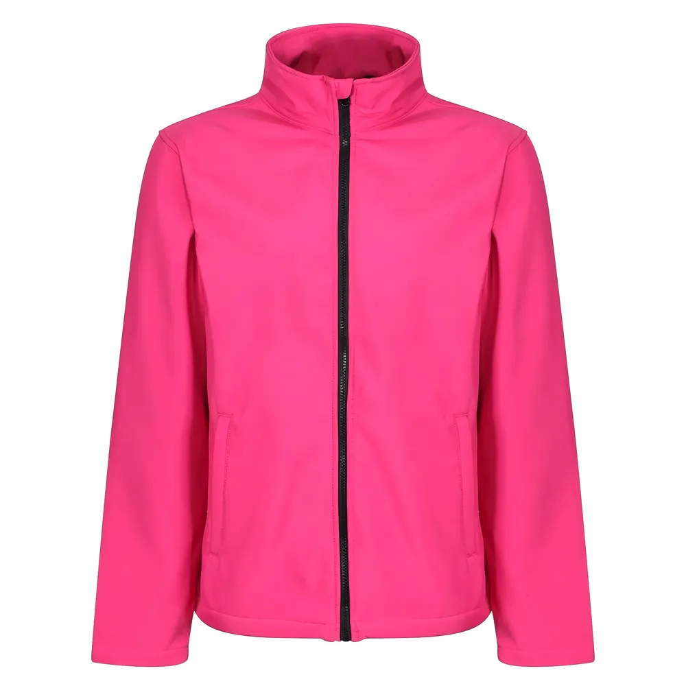 Men’s Softshell Jacket — 5 Colourways — Pink, front view