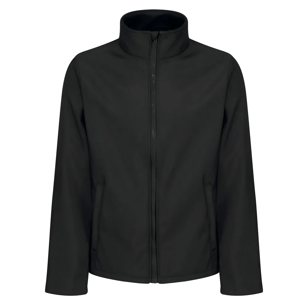 Men’s Softshell Jacket — 5 Colourways — Black, front view