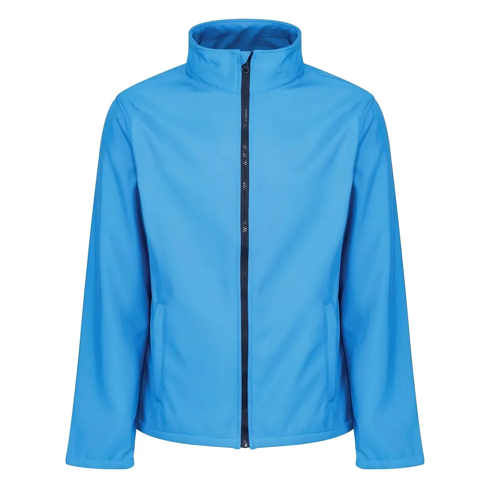 Men’s Softshell Jacket — 5 Colourways — Light Blue, front view