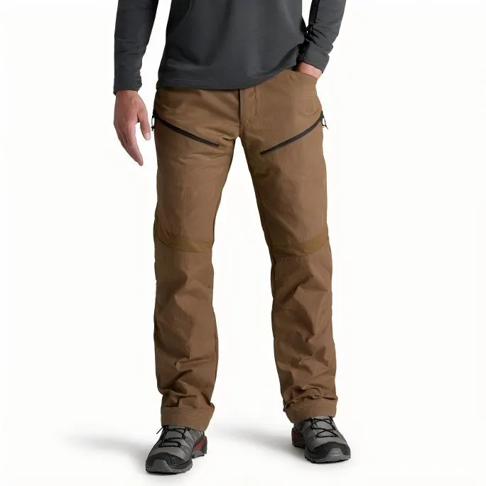 Men’s Softshell Pants — Brown — Brown, front view