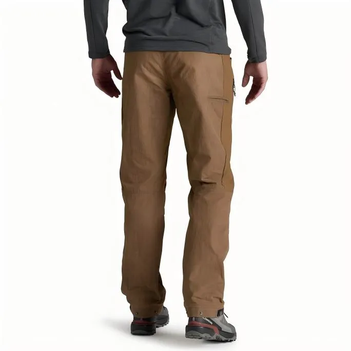 Men’s Softshell Pants — Brown — Brown, front angle view