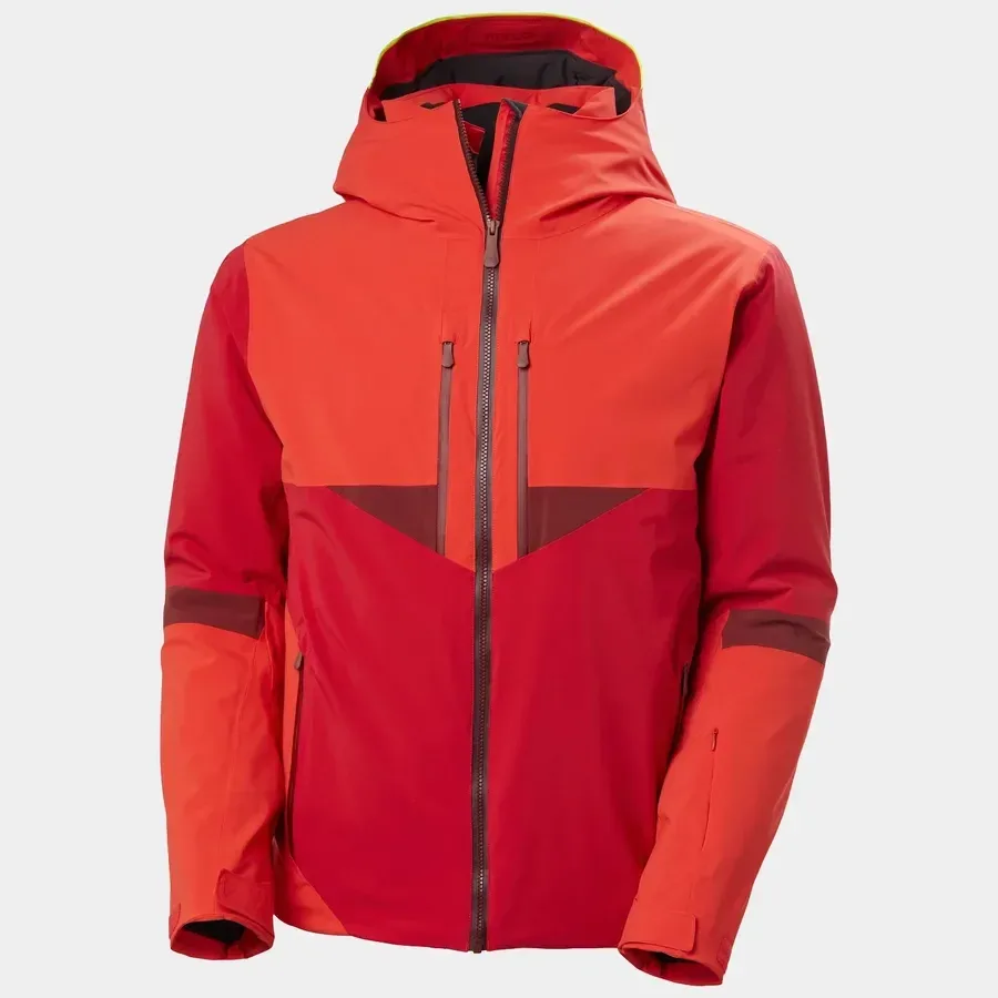 Men’s Spring Ski Jacket — 2 Colourways — Red, front view