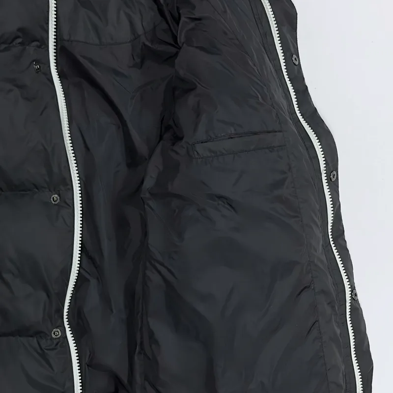 Men's Stand-Collar Down Jacket — 1 Colourway — Black, inside pocket view