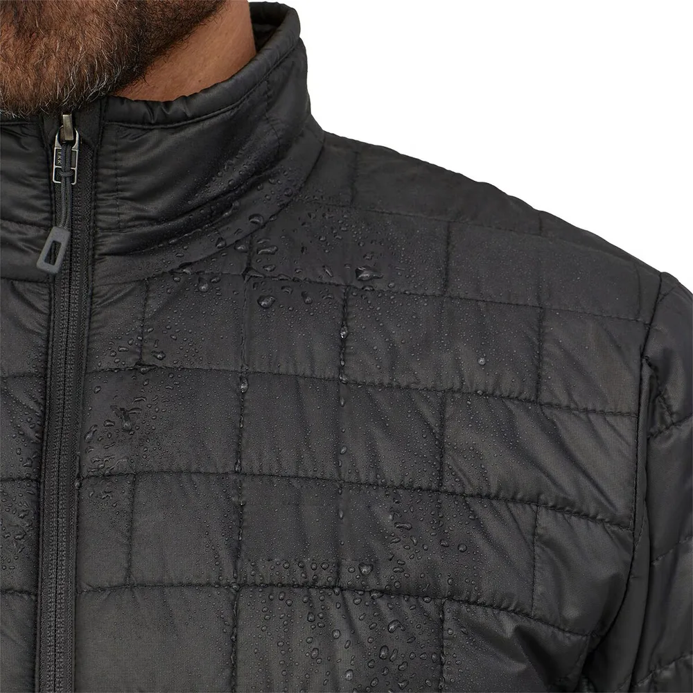 Men’s Stand-Collar Padded Jacket — 2 Colourways — Black, collar and zip detail