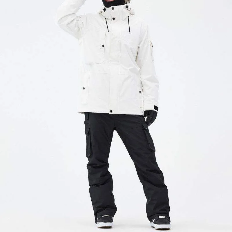 Men's Storm-Placket Ski Jacket — White