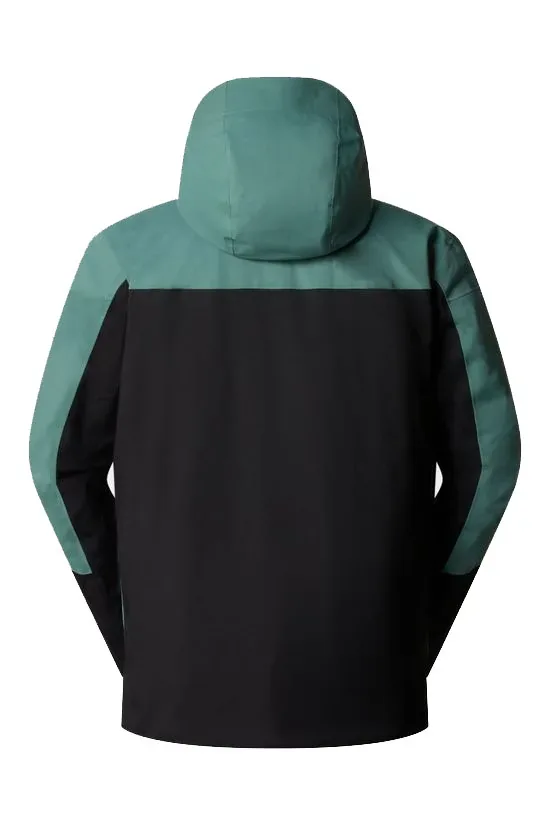 Men's Two-Piece Ski Suit — Green & Black — Green & Black, jacket back view