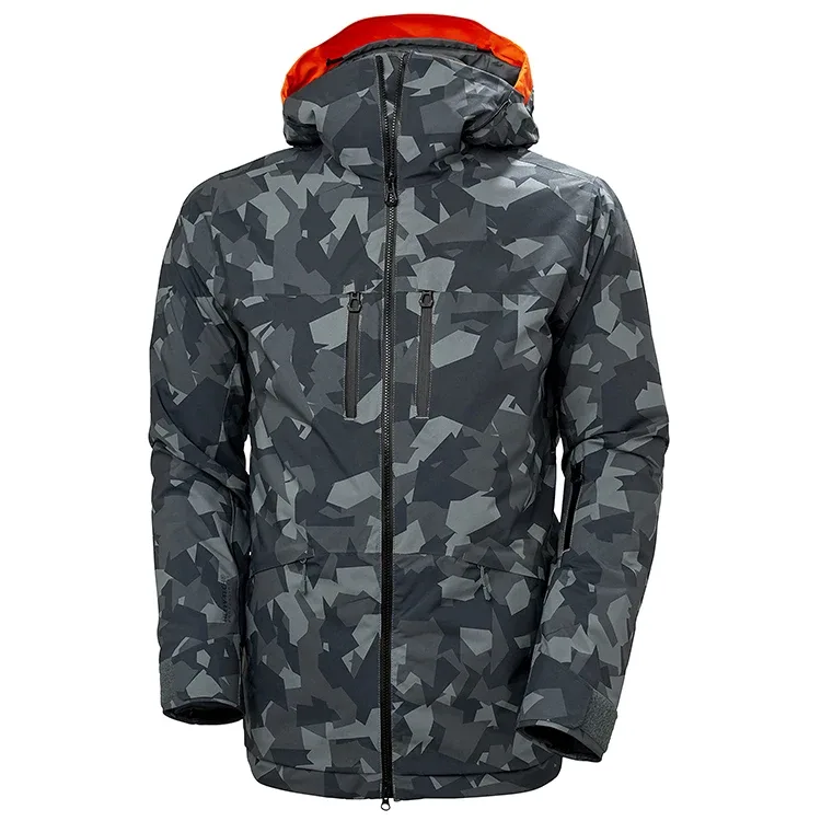 Men's Insulated Snowboard Jacket — 4 Colourways — Camouflage, front view