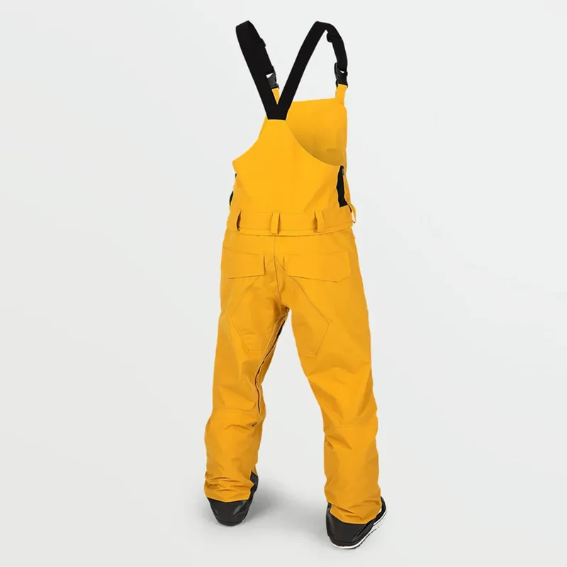 Men's Yellow Ski Bib Pants — 1 Colourway