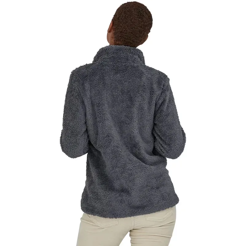 Unisex Charcoal Sherpa Fleece Jacket — 1 Colourway — Charcoal, worn back view