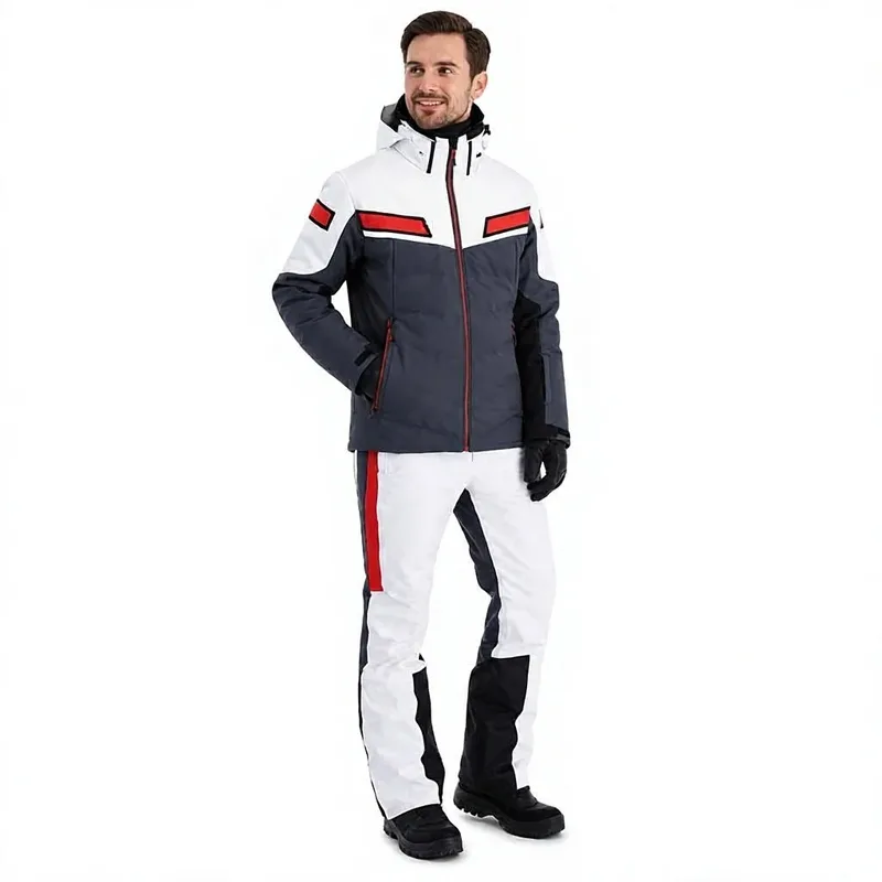Unisex Colour-Block Ski Jacket & Pants Set