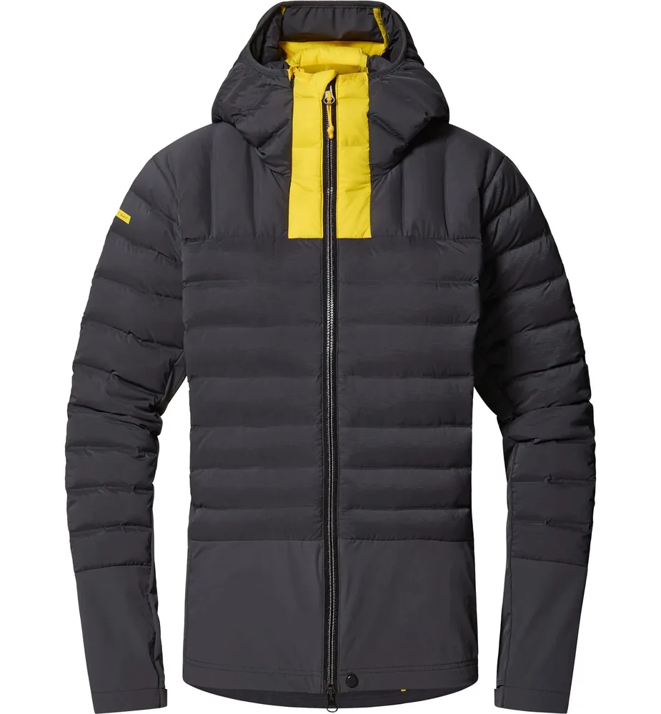 Unisex Duck Down Jacket — Black — Black, front view