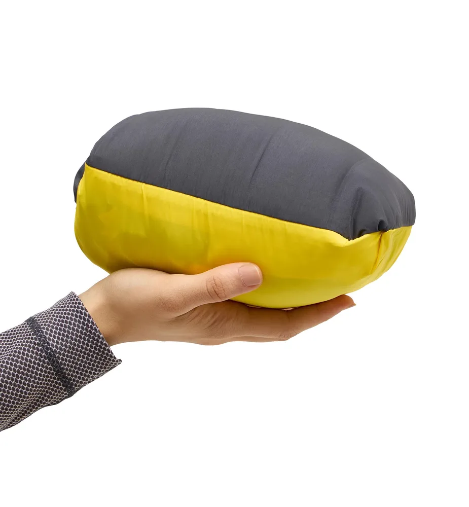 Unisex Duck Down Jacket — Black — Black, packed in its pouch