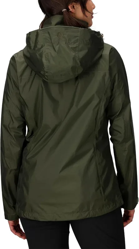 Unisex Hooded Anorak Jacket — 2 Colourways — Dark Green, worn back view