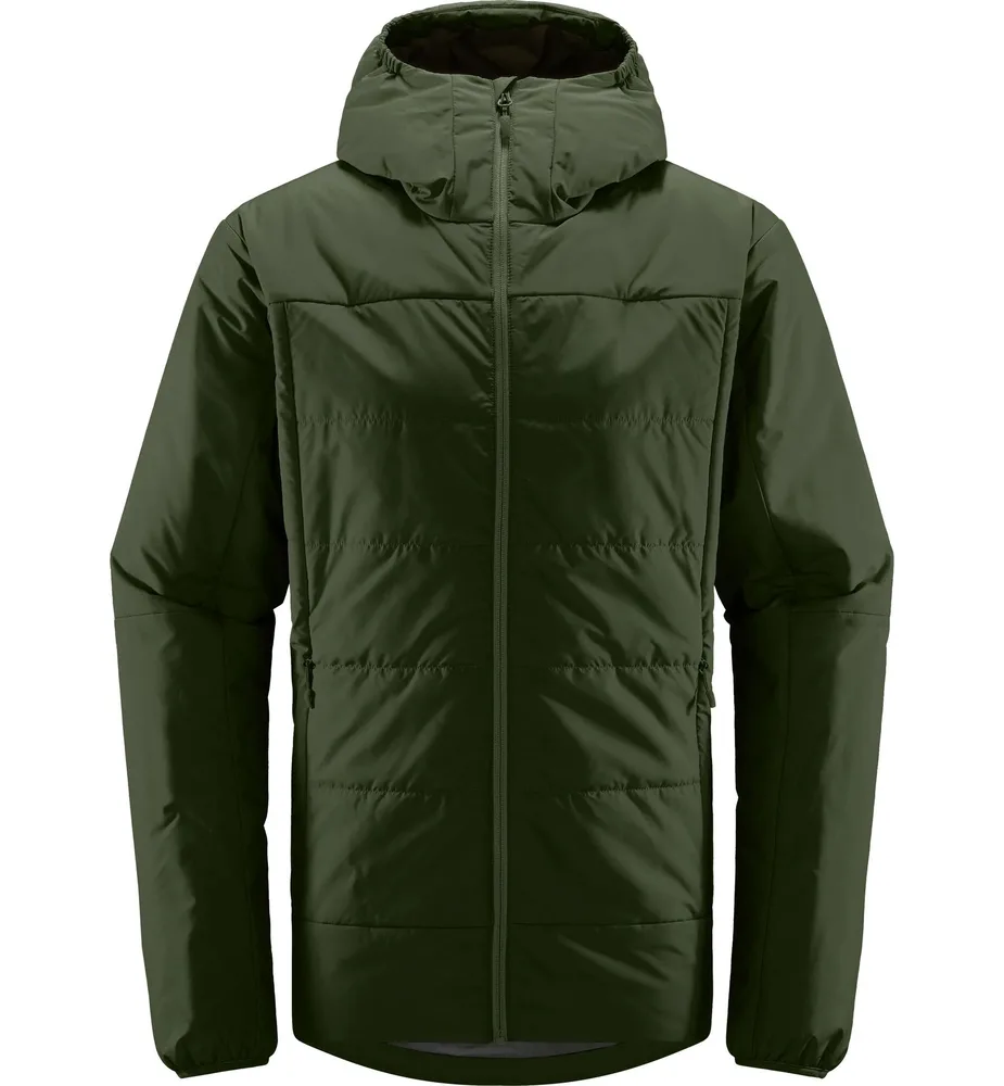 Unisex Hooded Puffer Jacket — Army Green — Army Green, front view
