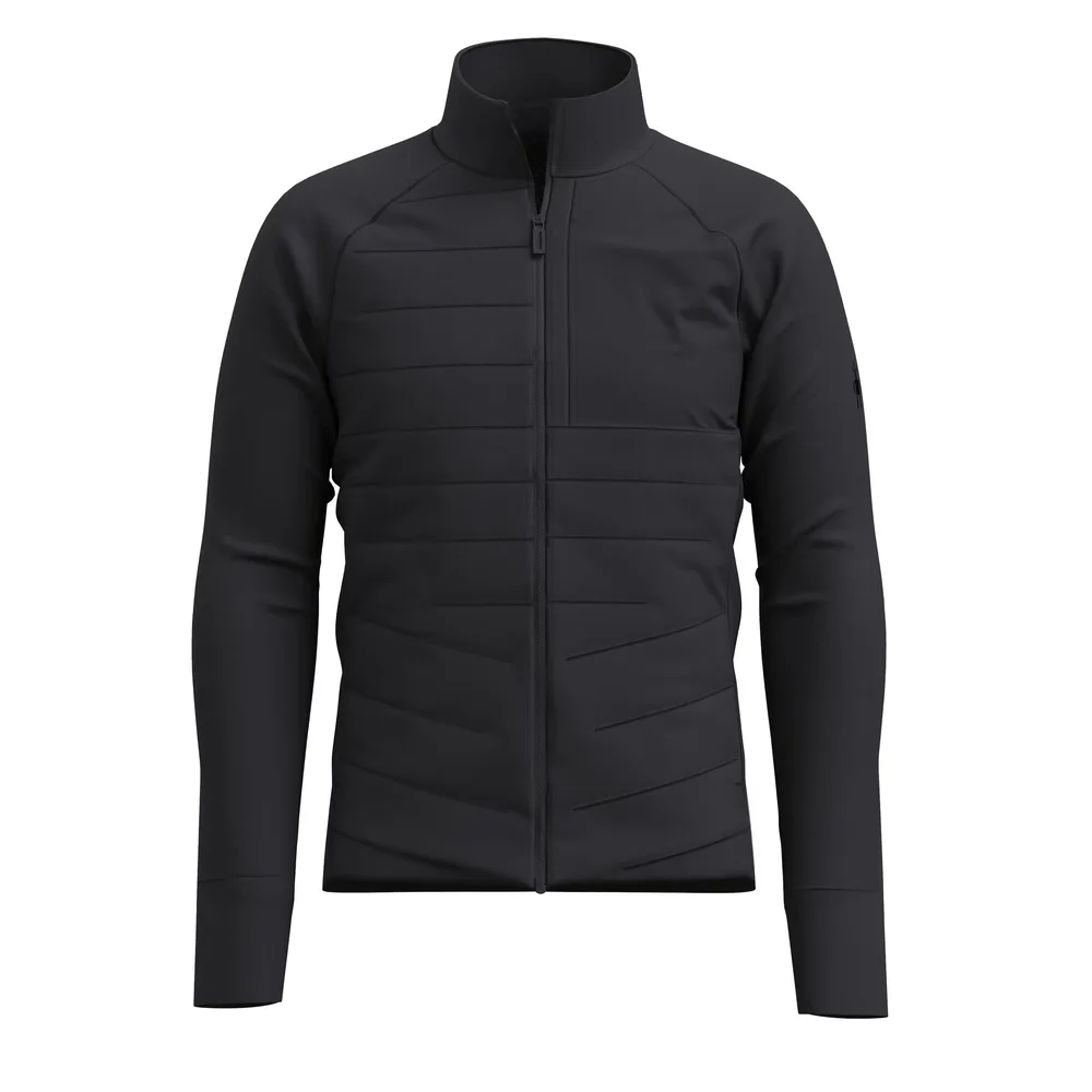 Unisex Hybrid Quilted Jacket — 4 Colourways — Black, front view