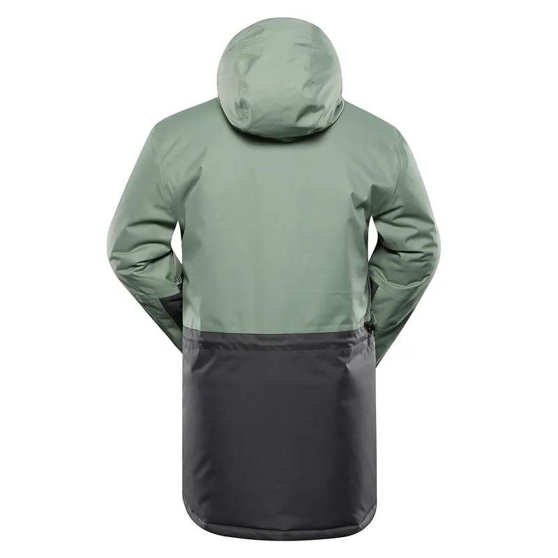 Unisex Insulated Anorak Ski Jacket — 2 Colourways — Sage Green, back view